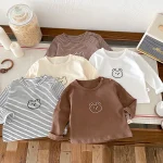 【73-100】 熊プリント シャツ - 画像 (4)