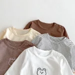 【73-100】 熊プリント シャツ - 画像 (8)