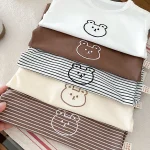 【73-100】 熊プリント シャツ - 画像 (9)