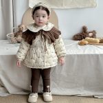 【73-100】厚手 蝶結び付き 裏起毛 アウター - 画像 (4)