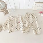 【73-100】ドット チェック ルームウェア セットアップ - 画像 (7)