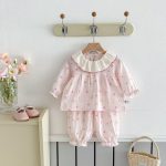 【73-100】フリル襟 カートゥーン プリント ルームウェア セットアップ - 画像 (11)