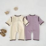 【66-90】 スカラップ 裏起毛 カバーオール - 画像 (3)