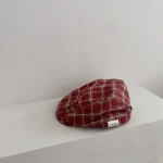 【GOODS】 チェック ベレー 帽子 - 画像 (4)
