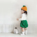 【73-100】帽子付き ハロウィーンかぼちゃ 3点セット - 画像 (5)