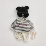 【73-110】 英字プリント パーカー - 画像 (6)