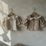 【73-120】 丸襟レース シャツ - 画像 (3)