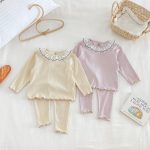 【66-100】可愛い 襟付き ルームウェア セットアップ - 画像 (3)