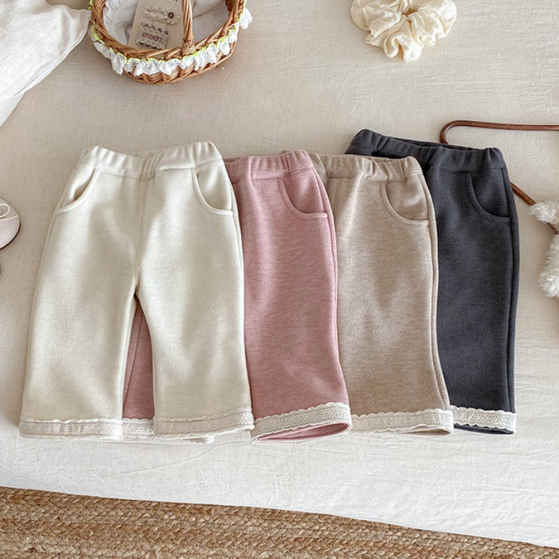 【73-100cm】フリース ワイドパンツ