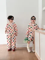 【90-150】ハート姉妹兄弟コーデ セットアップ - 画像 (10)