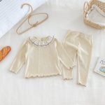 【66-100】可愛い 襟付き ルームウェア セットアップ