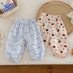 【73-100】レインボー ボーダー 小犬 セットアップ ルームウェア - 画像 (7)