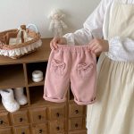 【73-120】 蝶結び コーデュロイ あったか パンツ - 画像 (12)