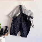【66-90】 小花柄 サロペットORインナーシャツ - 画像 (6)