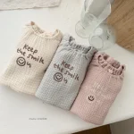 【66-100】 英字プリント リネン オールーインワン - 画像 (3)