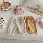 【73-120】 蝶結び コーデュロイ あったか パンツ - 画像 (3)
