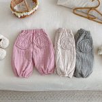 【73-120】 無地 裏起毛 パンツ - 画像 (4)
