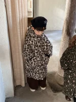 【80-140】 レオパード ロングコート - 画像 (4)
