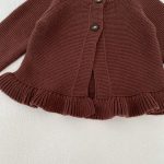 【66-100】フリル ニット カーディガン ショートパンツ - 画像 (13)