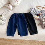 【73-120】 無地 裏起毛 デニムパンツ - 画像 (10)