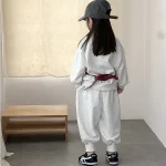 【80-130】 英字 ハーフジッパー セットアップ - 画像 (10)