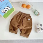 【80-120】 シンプルコーデュロイ パンツ - 画像 (8)