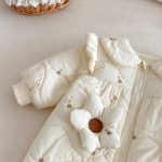 【66-90】 刺繍入り 中綿 カバーオール - 画像 (9)