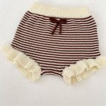 【66-100】フリル ニット カーディガン ショートパンツ - 画像 (15)