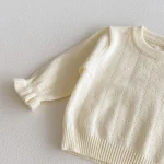 【66-100】 フリル トップス &ネコ 刺繡 3点セット - 画像 (18)