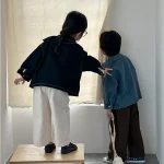 【80-150】 ポケット付き デニム アウター - 画像 (9)