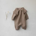 【66-90】 韓国風 ノーカラー ロンパース - 画像 (8)