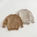 【80-130】 フロントポケットコーデュロイ サロペット OR セーター - 画像 (9)