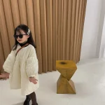 【90-140】 フラワーキルティング ロング コート - 画像 (4)