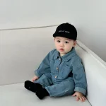 【66-90】ポケット付きデニム オールインワン - 画像 (5)
