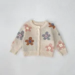 【66-100】 フラワー カーディガン - 画像 (6)