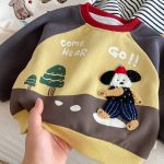 【73-120】 キャラクター 刺繍 あったか トレーナー - 画像 (16)