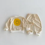 【80-130】 笑顔ボーダー セットアップ - 画像 (4)
