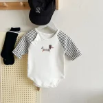 【66-90】 犬柄 ロンパース - 画像 (12)