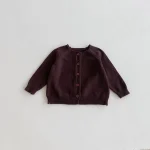 【80-130】 クールネック シンプル カーディガン - 画像 (14)
