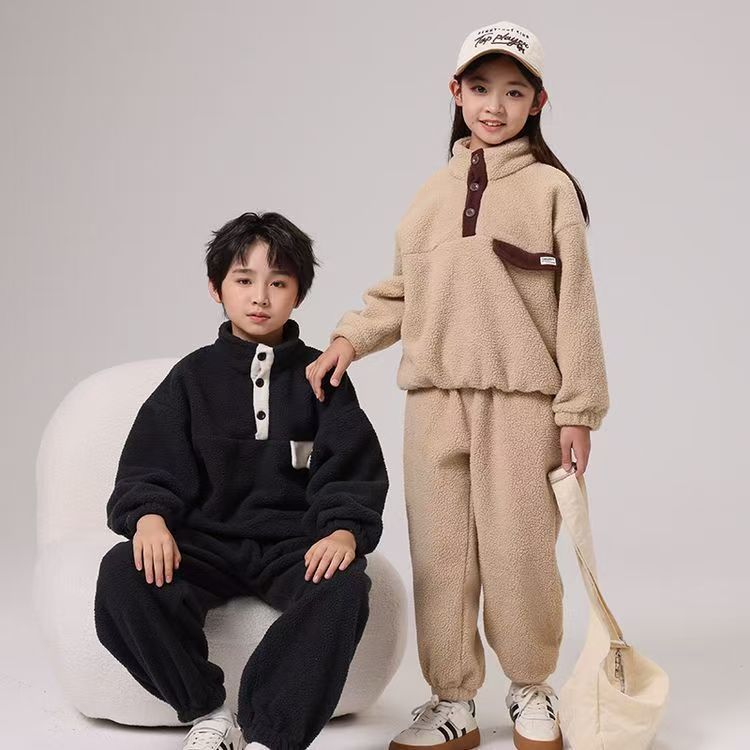【90-160】ふわふわ トップス+パンツ セットアップ ルームウェア - 画像 (4)