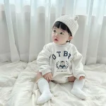 【66-90】熊柄 ロンパース - 画像 (5)
