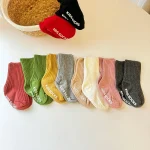 【GOODS】 シンプル カラーデザイン ソックス