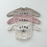 【66-90】熊柄 ロンパース - 画像 (3)