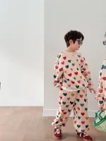 【90-150】ハート姉妹兄弟コーデ セットアップ - 画像 (5)