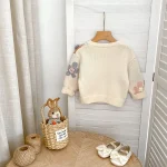 【66-100】 フラワー カーディガン - 画像 (3)