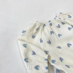 【66-90】 ハート柄 ロンパース - 画像 (5)