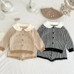 【66-110】千鳥格子 セットアップ - 画像 (2)