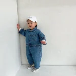 【66-100】 ポケット ポロ デニム オールインワン - 画像 (6)