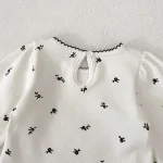 【66-110】 ノーカラーor小花柄 インナーシャツ - 画像 (13)