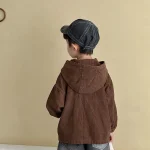 【80-150】 フード付き ポケット付き アウター - 画像 (8)